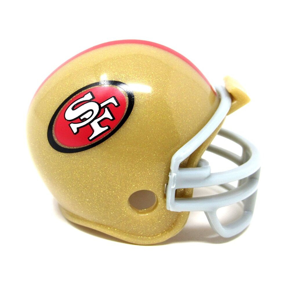 San Francisco 49ers Mini Helmet NFL Football 1 1/2in Miniature Riddell Display